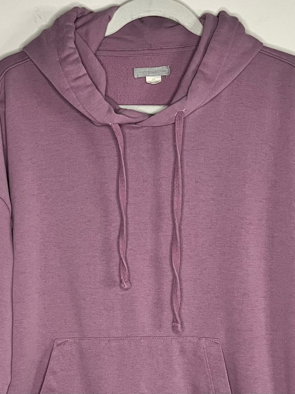 Outerknown Hightide Hoodie Mauve Purple Organic Cotton Pullover Sweatshirt Large - Picture 4 of 8